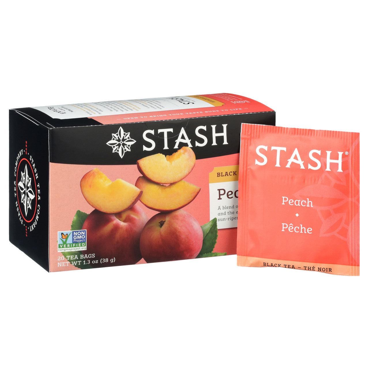 Stash Tea Peach Prem Black Tea (6x20BAG )-6