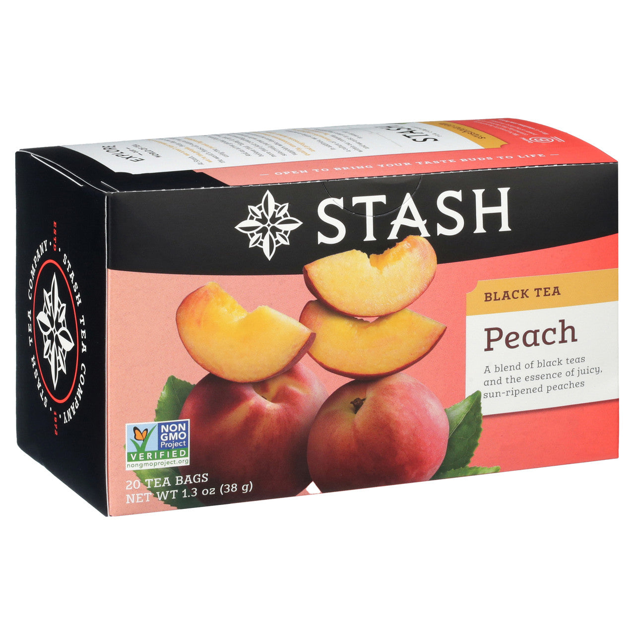 Stash Tea Peach Prem Black Tea (6x20BAG )-5