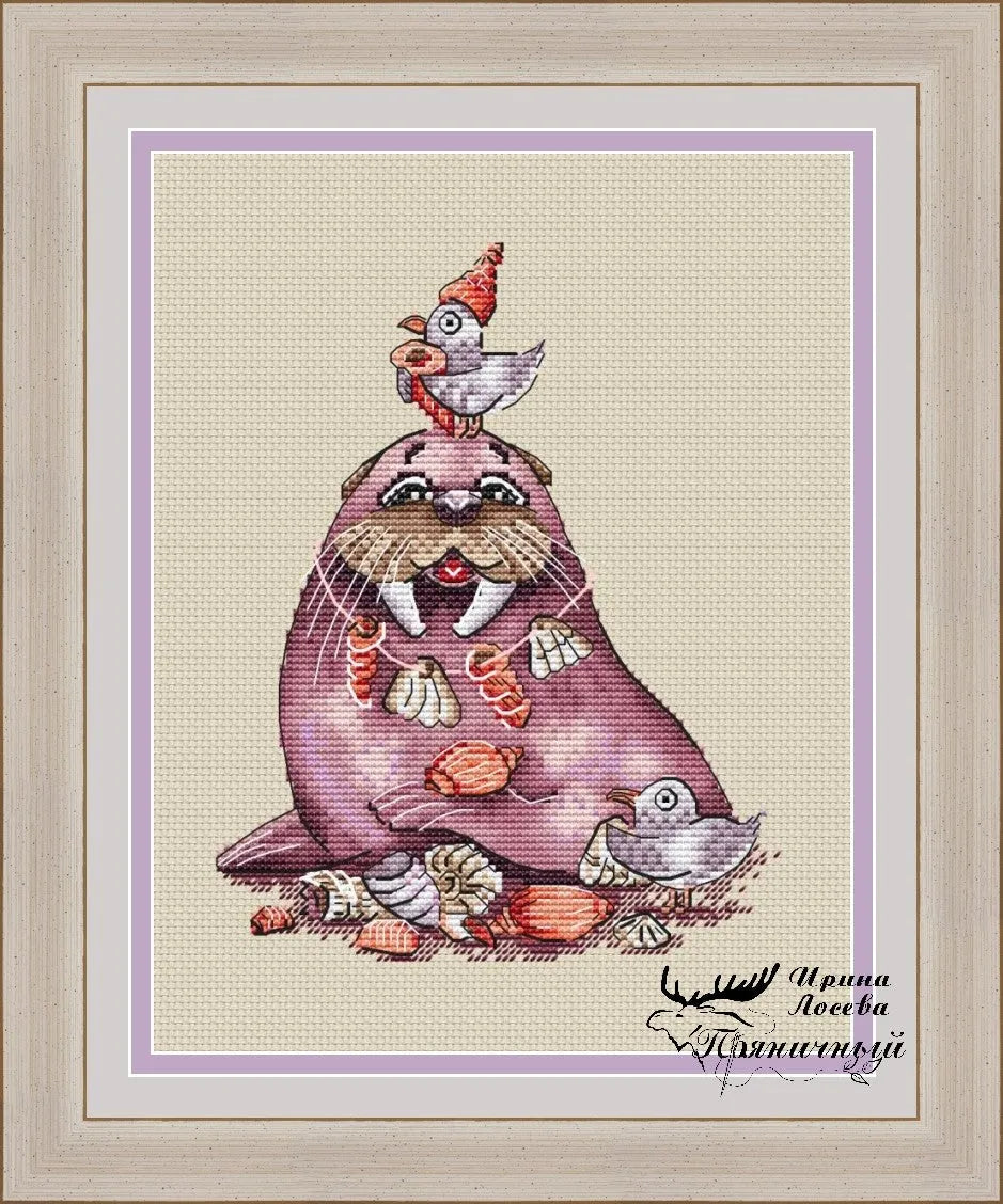 Walrus and Company - PDF Cross Stitch Pattern-0