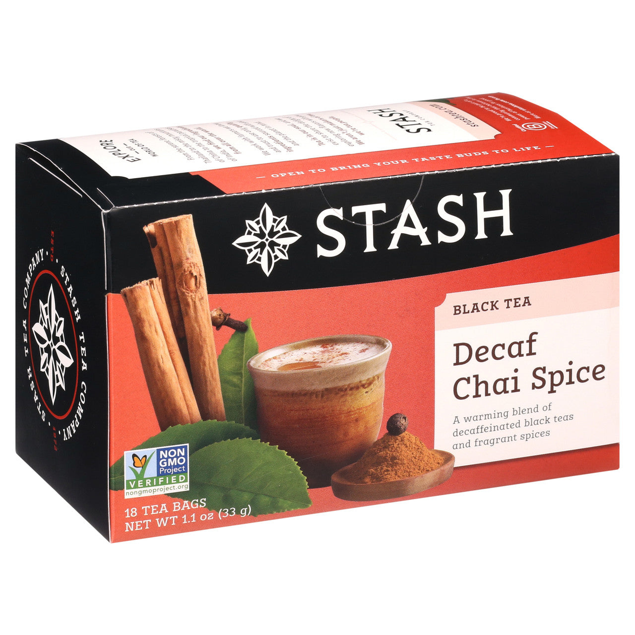 Stash Tea Chai Spice Blend Decaf Tea (6x18 CT)-4