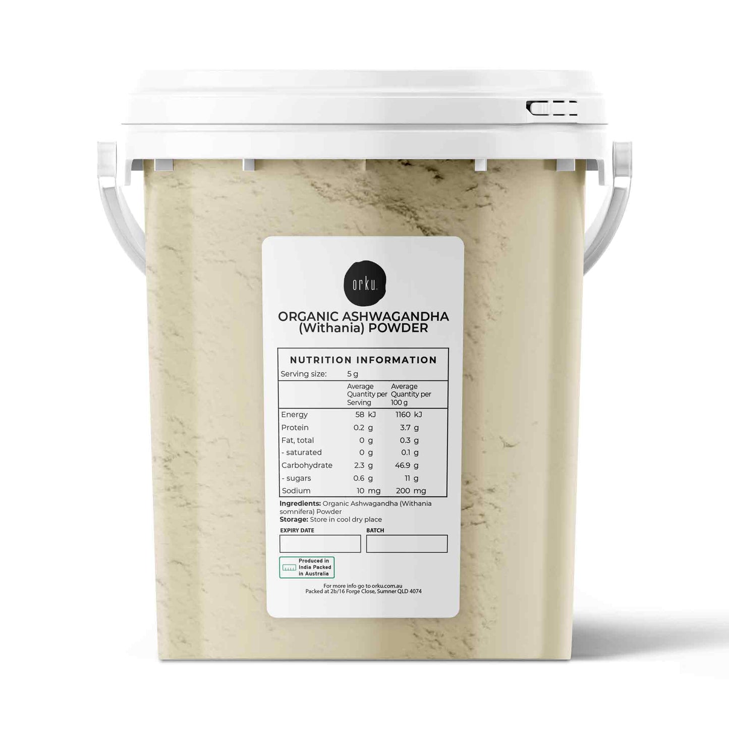 600g Organic Ashwagandha Root Powder Tub Withania Somnifera Herb Supplement-0