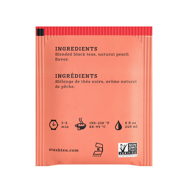 Stash Tea Peach Prem Black Tea (6x20BAG )-2