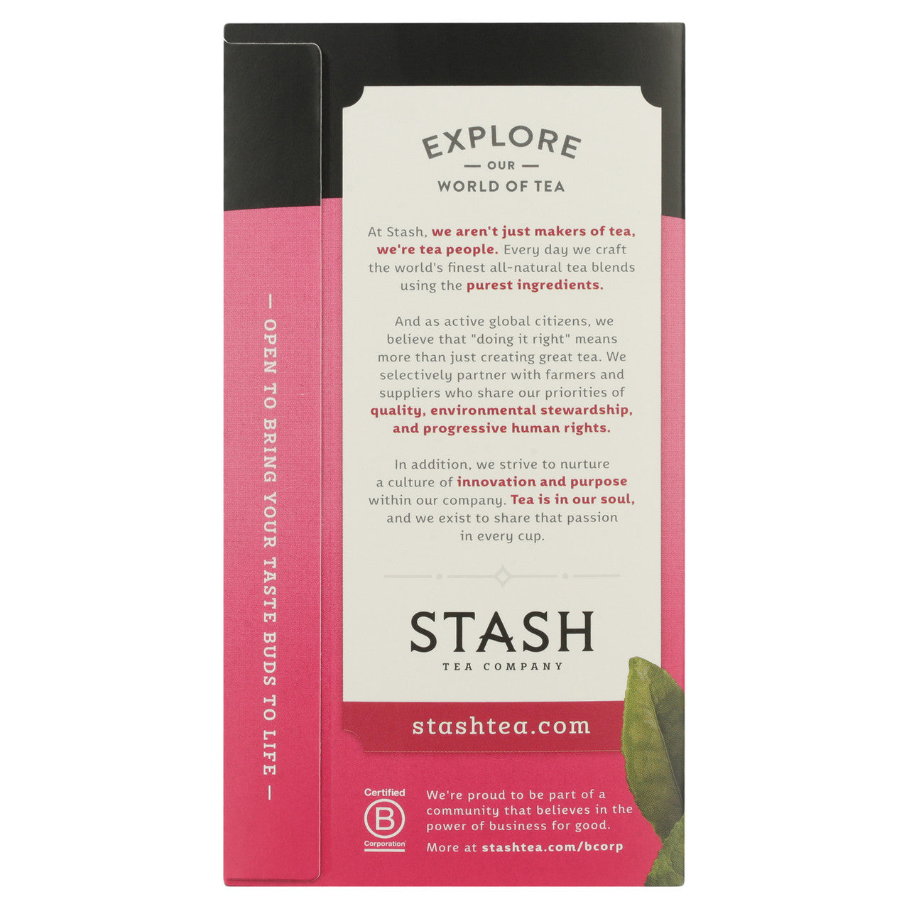 Stash Tea Pomegrante Raspberry With Matcha Tea (6x18 Bag)-6
