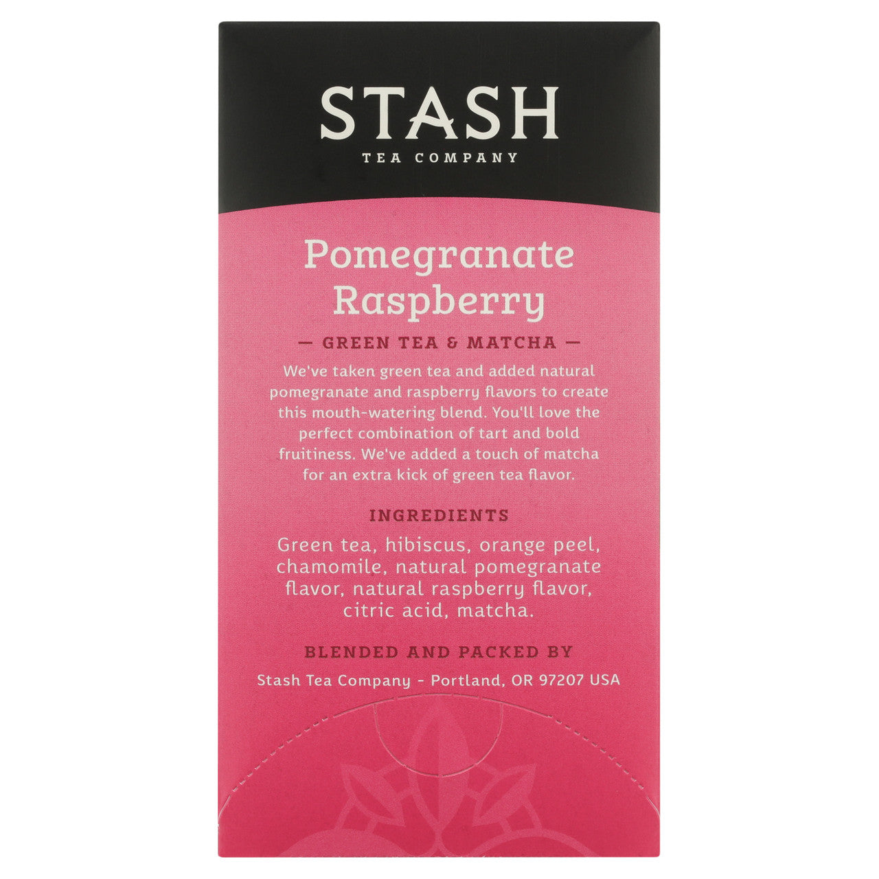 Stash Tea Pomegrante Raspberry With Matcha Tea (6x18 Bag)-7