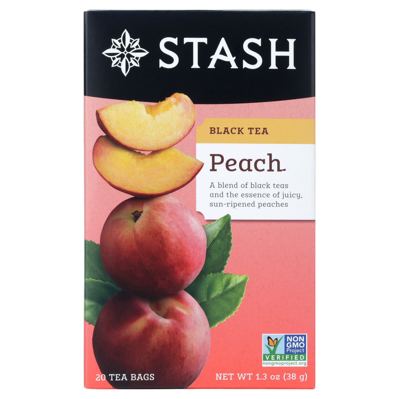 Stash Tea Peach Prem Black Tea (6x20BAG )-9