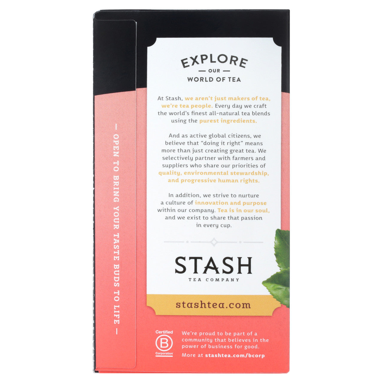 Stash Tea Peach Prem Black Tea (6x20BAG )-7