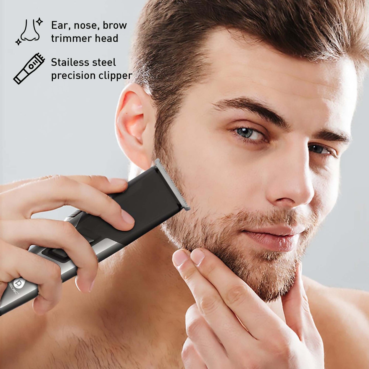 Mario Lopez Rechargeable Men’s Grooming & Beard Care Bundle – Complete Hair, Beard, Nose, and Ear Kit-1