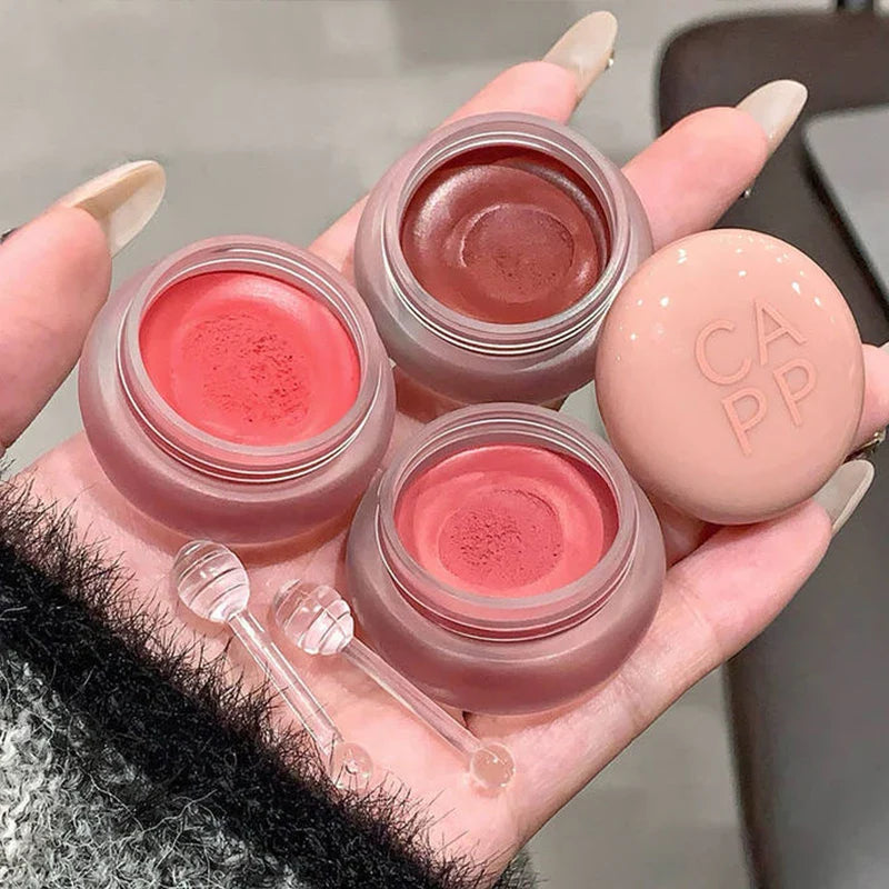 New Small Round Jar Lip Mud Matte Waterproof Lip Cosmetics-1