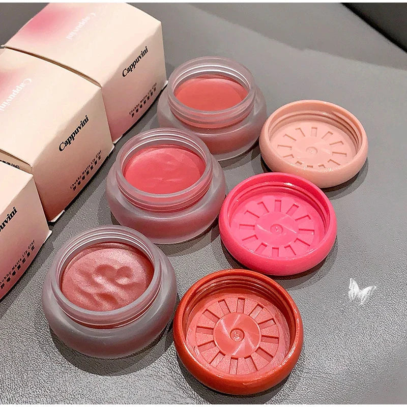 New Small Round Jar Lip Mud Matte Waterproof Lip Cosmetics-3