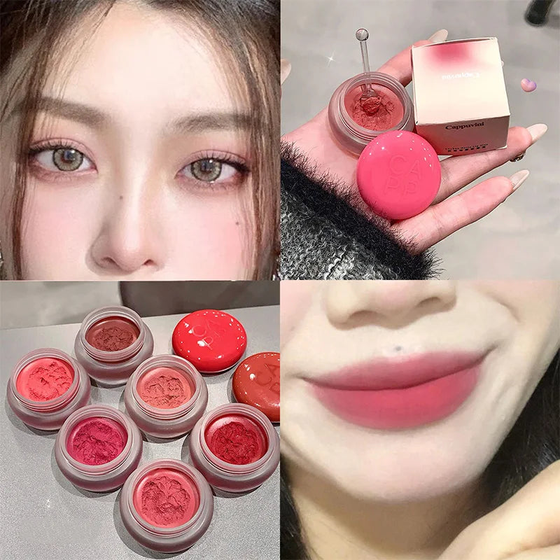 New Small Round Jar Lip Mud Matte Waterproof Lip Cosmetics-7