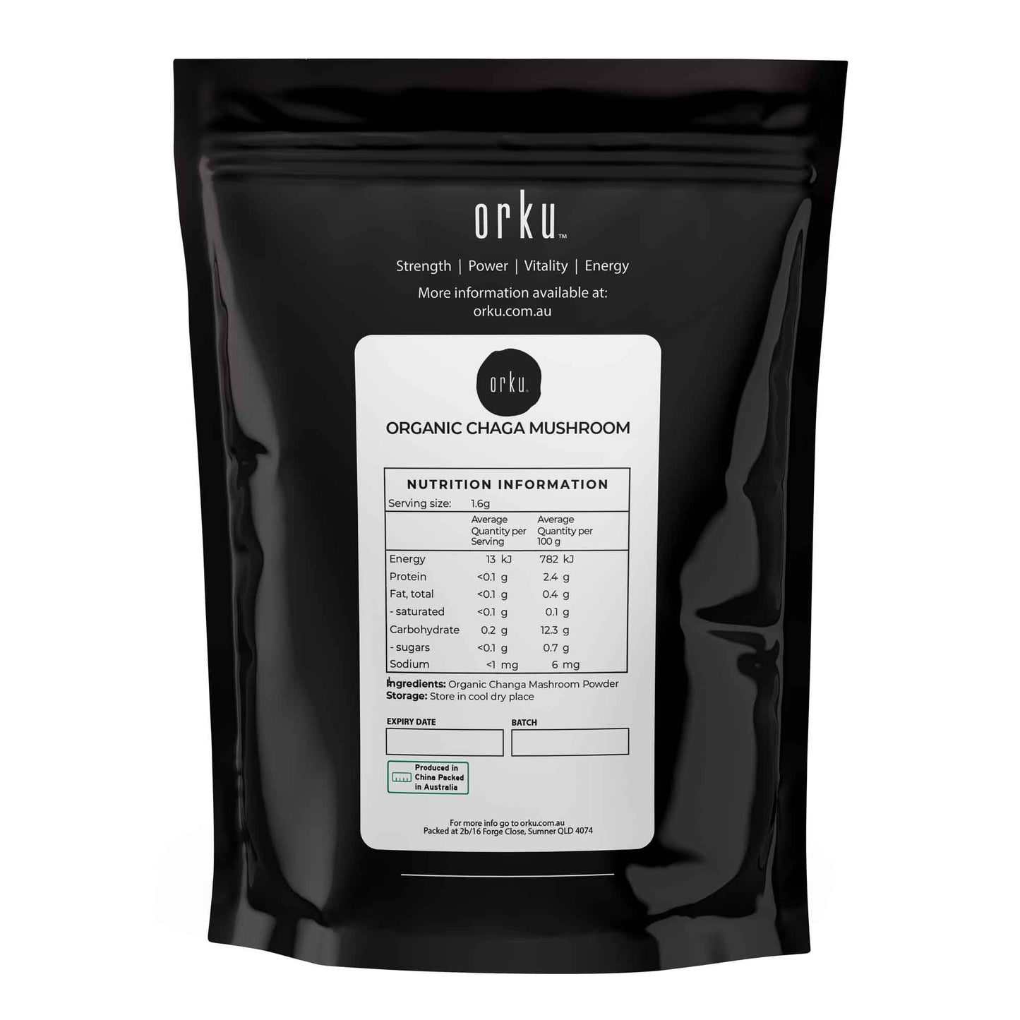 400g Organic Chaga Mushroom Powder - Supplement Inonotus Obliquus Health Food-1
