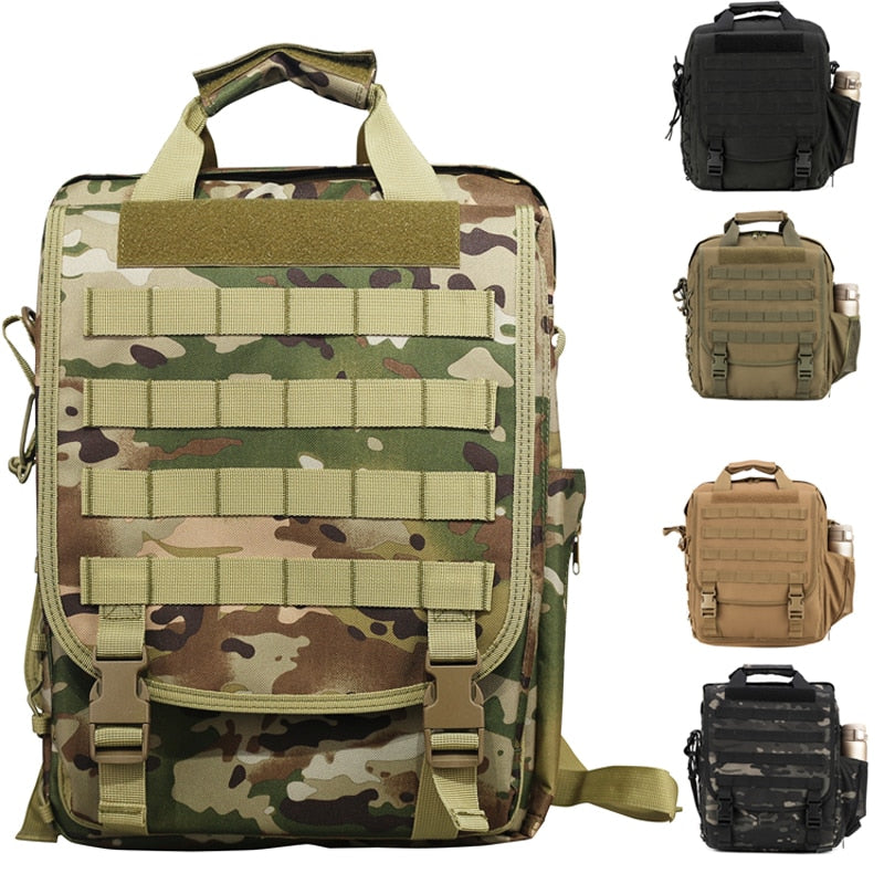 Molle Military Laptop Bag Tactical Messenger Bags Computer Backpack Fanny Belt Shouder Camping Outdoor Sports Army Bag-1