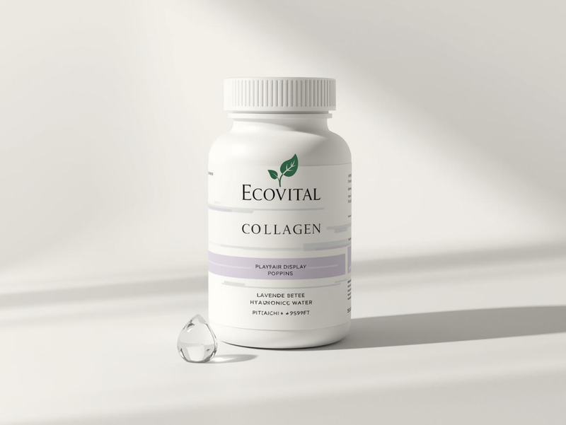 Collagen supplement bottle with beauty botanicals — Ecovital-Shop collection image