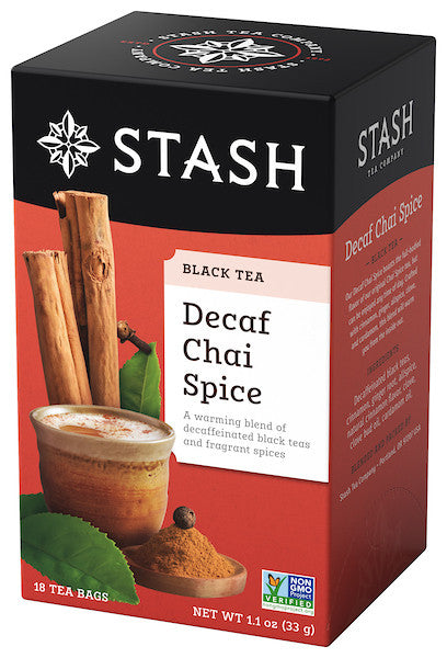 Stash Tea Chai Spice Blend Decaf Tea (6x18 CT)-0
