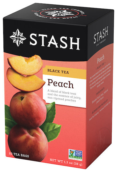 Stash Tea Peach Prem Black Tea (6x20BAG )-0