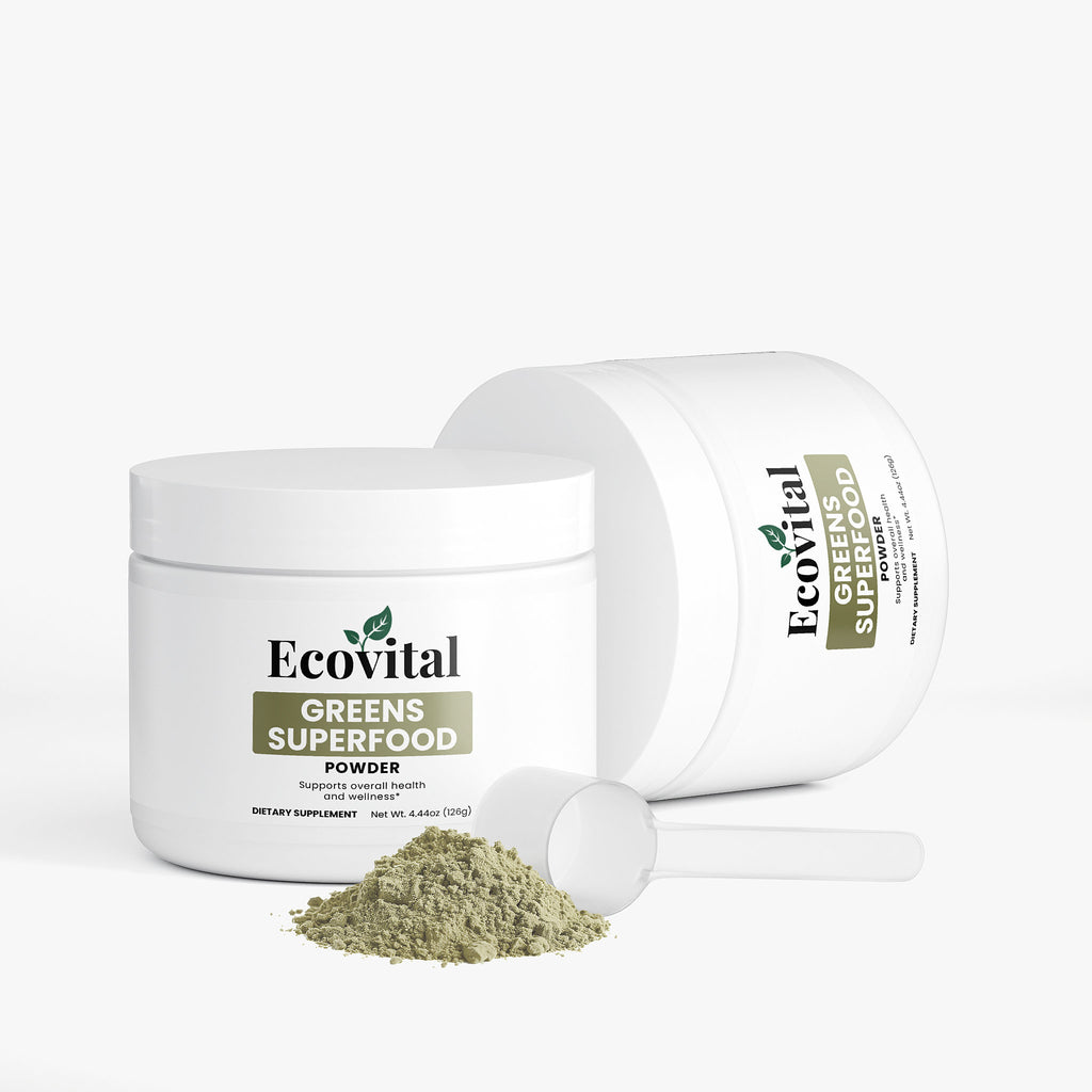 Greens Superfood Powder – Daily Nutrient Boost for Energy, Immunity & Digestion | Net WT. 4.4 oz (126g)