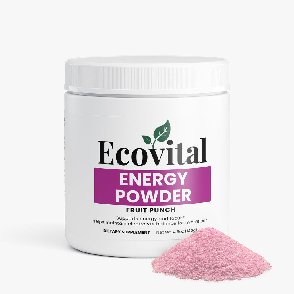 Energy Powder – Fruit Punch | Sugar-Free Focus & Performance Formula – 4.94 oz (140 g)