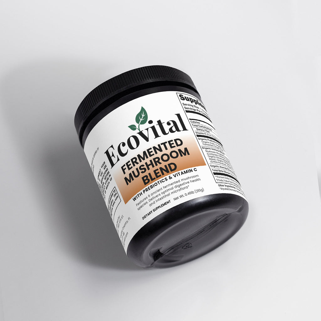 Fermented Mushroom Blend – 210 g (0.46 lb) | Organic 6-Mushroom Formula for Immunity, Digestion & Bioavailability