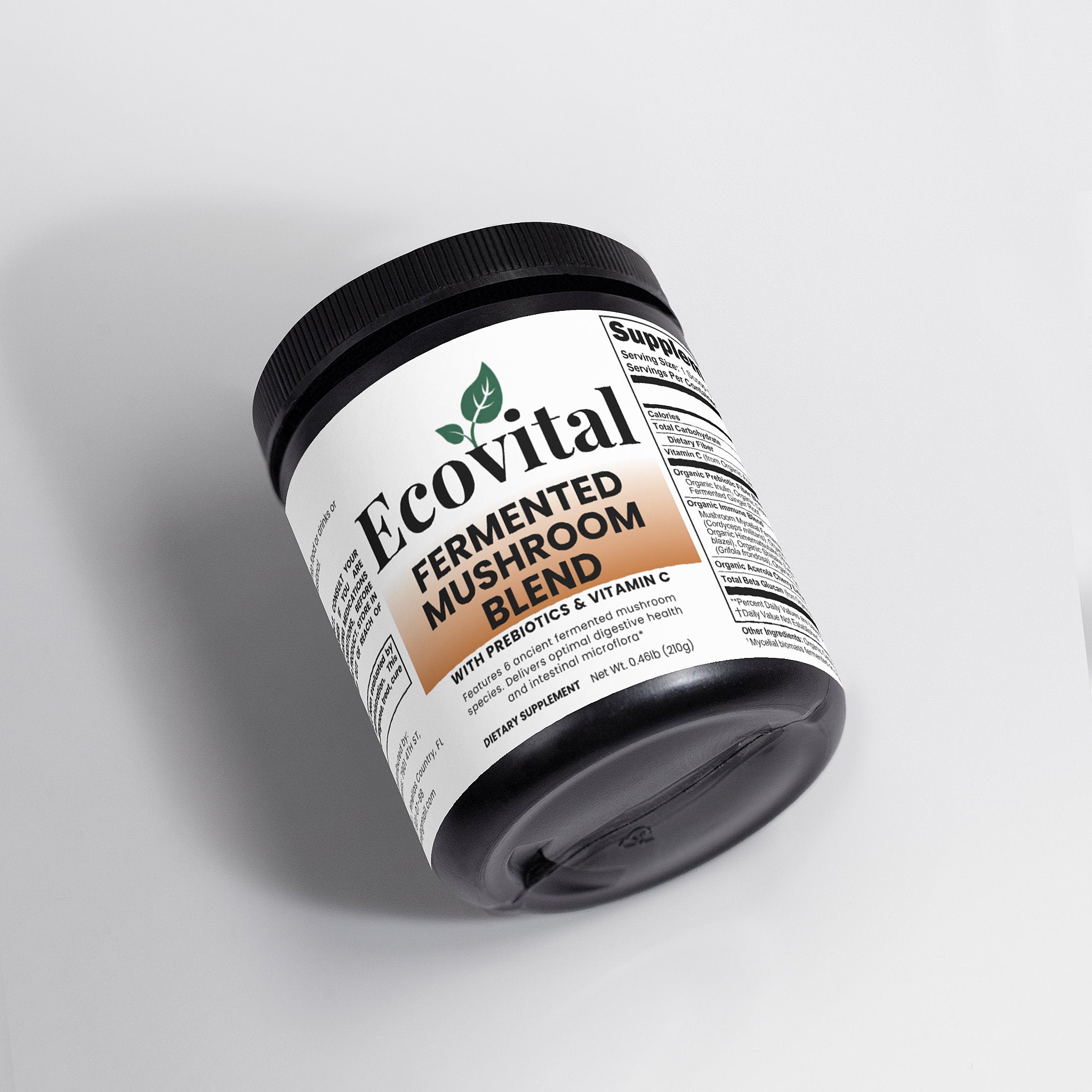 Fermented Mushroom Blend – 210 g (0.46 lb) | Organic 6-Mushroom Formula for Immunity, Digestion & Bioavailability