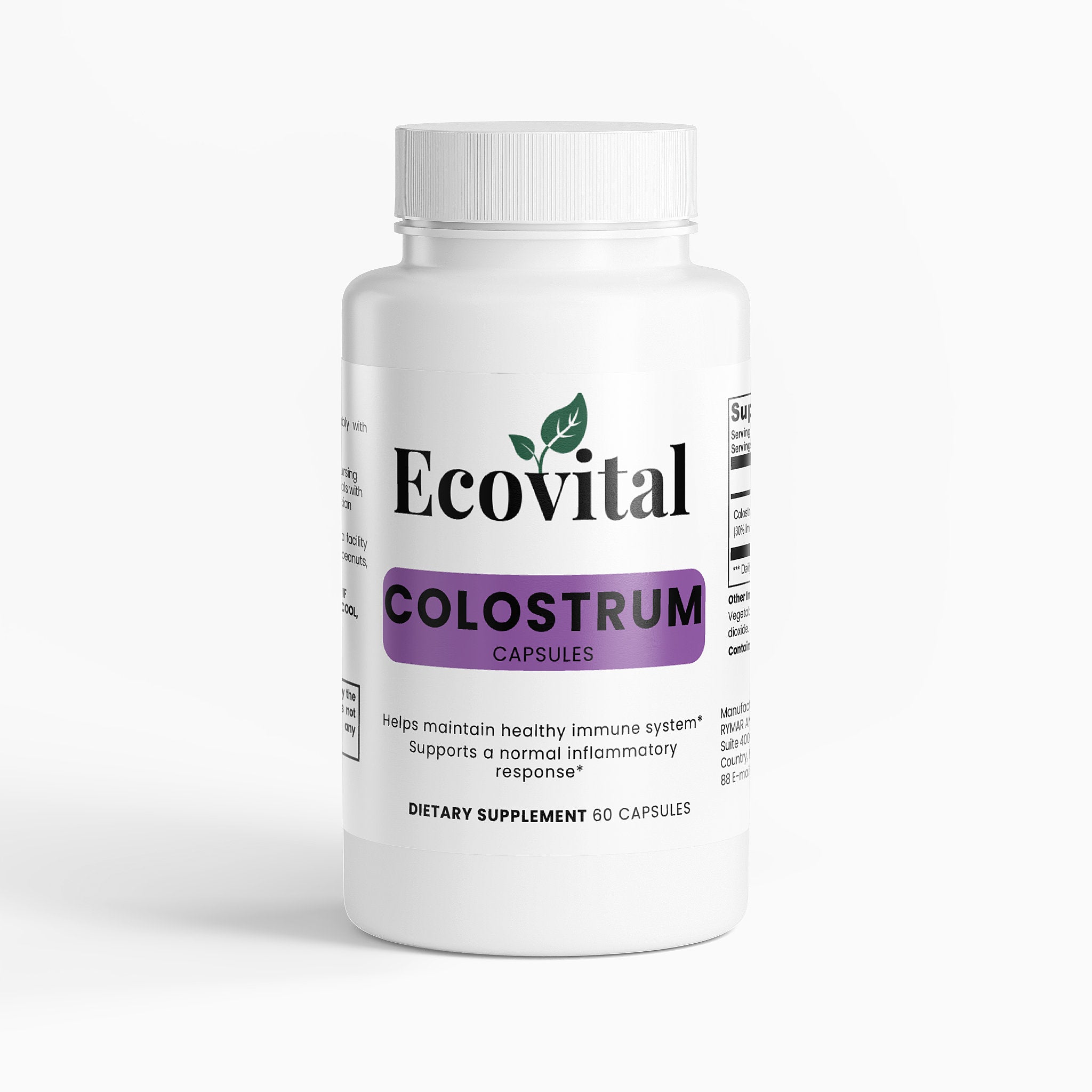 Premium Colostrum Capsules – 120 Capsules (3.4 oz / 96 g)