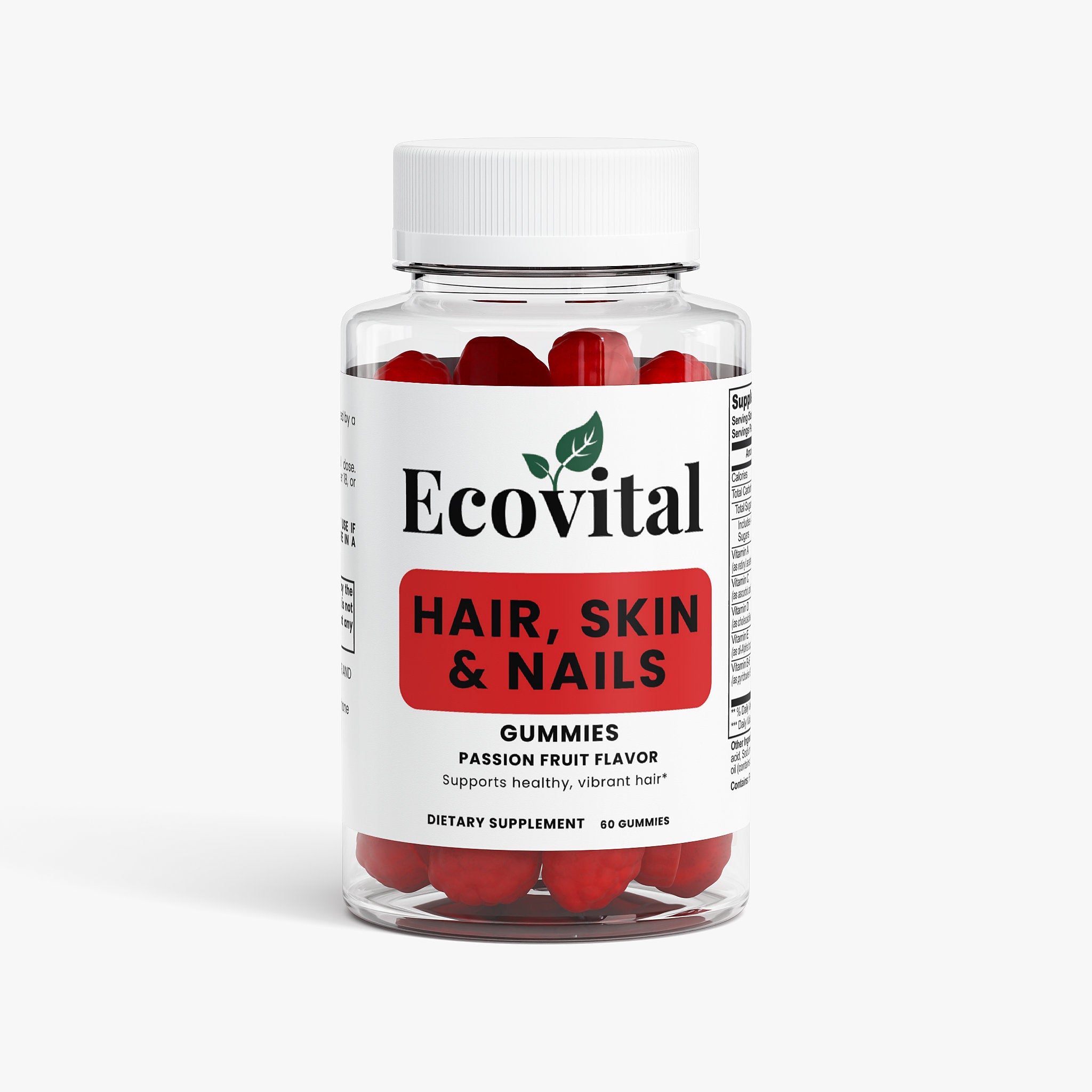 Hair, Skin & Nails Gummies with Biotin & Collagen – 60 Gummies (150 g / 5.29 oz)