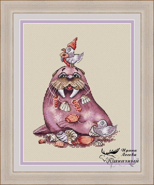 Walrus and Company - PDF Cross Stitch Pattern-0