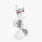 Three bottles of Ecovital Beetroot capsules on a white background