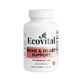 Supplement bottle labeled 'Ecovital Bone & Heart Support' on a white background