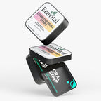 Three boxes of Ecovital cognitive strips on a white background