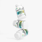 Three bottles of Ecovital Complete Multivitamin on a white background