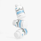 Three bottles of Ecovital dental and oral health chewables on a white background