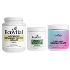 EcoVital Road Performance Energy & Recovery Driver Kit with Energy Powder, Whey Protein and Creatine Monohydrate