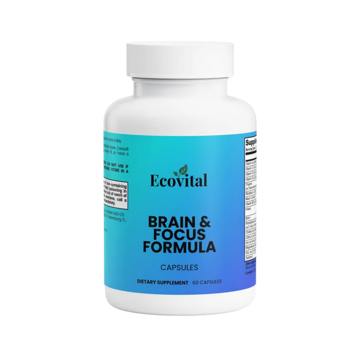 EcoVital Road Warrior Brain & Focus Formula for focus and cognitive wellness support