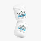 Two containers of Ecovital Energy Powder on a white background