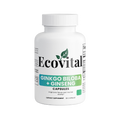 Ecovital Ginkgo Biloba + Ginseng supplement bottle on a white background