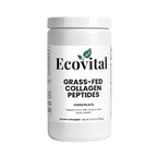 Ecovital grass-fed collagen peptides container on a white background