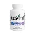 Ecovital probiotic supplement bottle on a white background