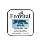 Probiotic + Metabolism Strips Digestive Support 10 Billion CFU Prebiotic Blend | 30 Oral Strips
