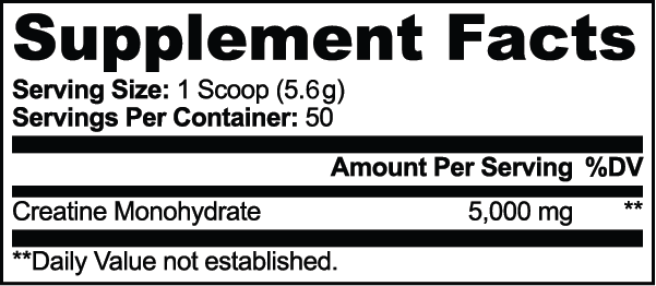 Creatine Monohydrate – Pure Muscle, Strength & Performance | Net WT. 8.8 oz (250g)