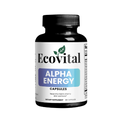 Ecovital Alpha Energy capsules bottle on a white background