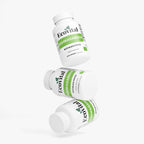 Three bottles of Ecovital Shwagandha supplement on a white background
