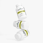 Three bottles of Ecovital Ashwagandha Plus on a white background