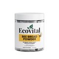 Jar of Ecovital Bee Bread Powder on a white background