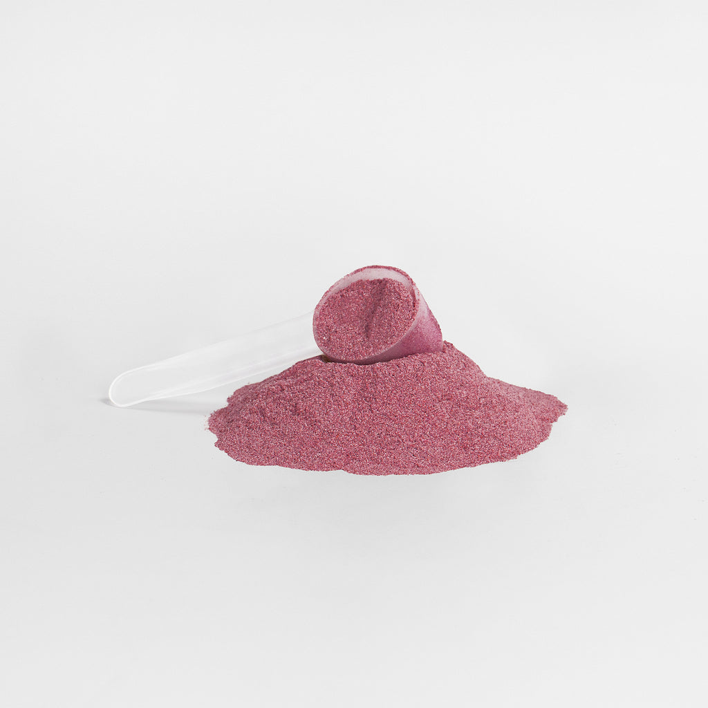 Pink glittery hat on a white background