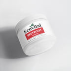 Jar of Ecovital Beetroot Powder on a light gray background