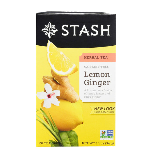 Stash Tea Lemon Ginger Tea (6x20 CT)-0