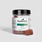 Jar of Ecovital Birch Chaga Truffles on a white background