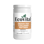 Ecovital grass-fed collagen peptides container on a white background