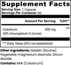 Premium Colostrum Capsules – 120 Capsules (3.4 oz / 96 g)