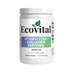 Container of Ecovital Hydrolyzed Collagen Peptides on a white background